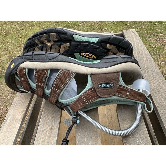 KEEN Women’s Newport H2 Waterproof Sandals Brown Aqua Size 7.5 – Excellent - Picture 9 of 14